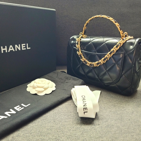 New 23S Métiers d'art Chanel Top handle Golden Links 2way Mini Rectangular - Picture 6 of 12